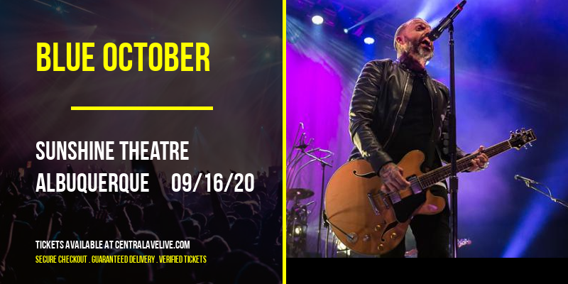 Blue October at Sunshine Theatre tickets Blue October at Sunshine Theatre