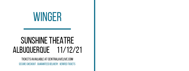 Winger at Sunshine Theatre tickets Winger at Sunshine Theatre