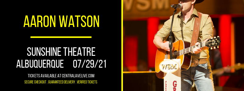 Aaron Watson at Sunshine Theatre tickets Aaron Watson at Sunshine Theatre