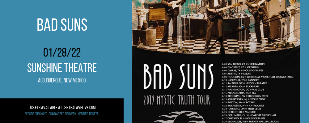 Bad Suns at Sunshine Theatre tickets Bad Suns at Sunshine Theatre