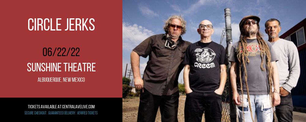 Circle Jerks at Sunshine Theatre tickets Circle Jerks at Sunshine Theatre
