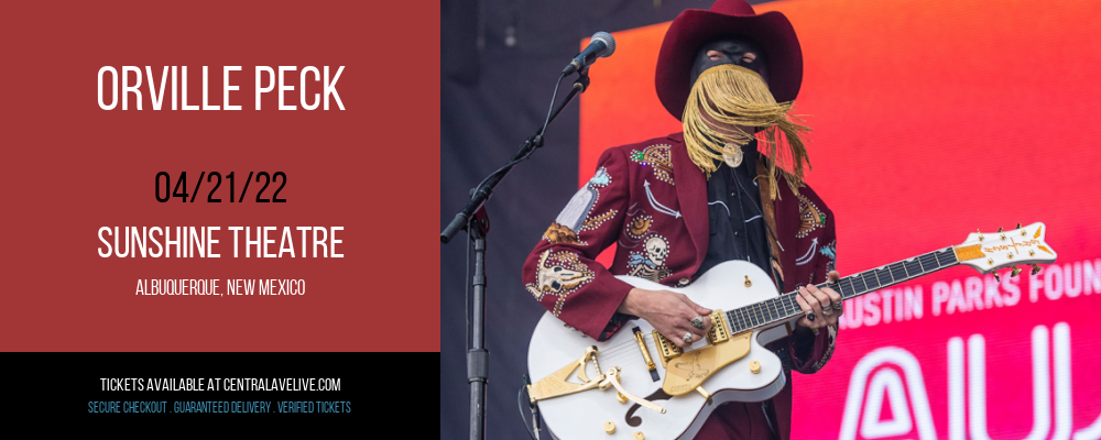 Orville Peck at Sunshine Theatre tickets Orville Peck at Sunshine Theatre