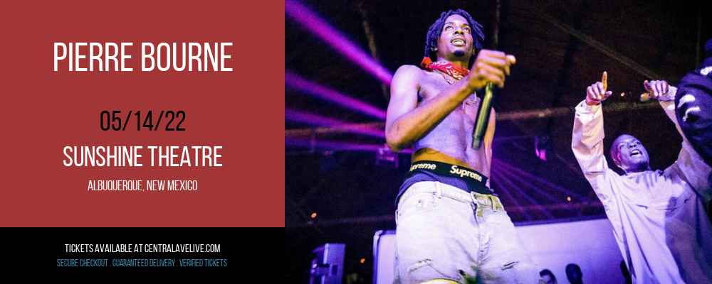 Pierre Bourne at Sunshine Theatre tickets Pierre Bourne at Sunshine Theatre