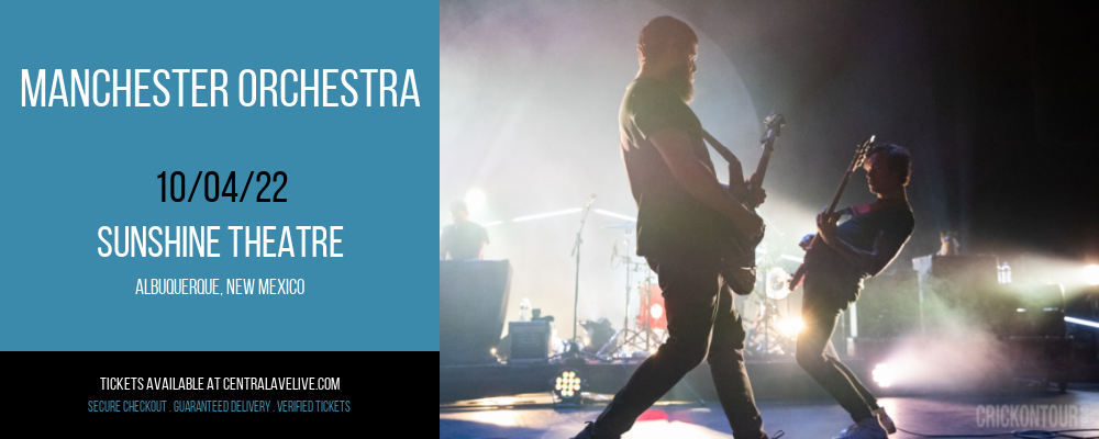 Manchester Orchestra at Sunshine Theatre tickets Manchester Orchestra at Sunshine Theatre