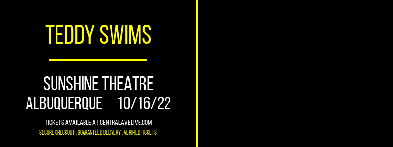 Teddy Swims at Sunshine Theatre tickets Teddy Swims at Sunshine Theatre