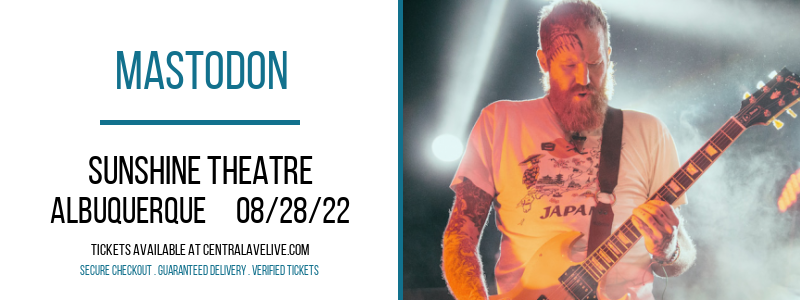 Mastodon at Sunshine Theatre tickets Mastodon at Sunshine Theatre