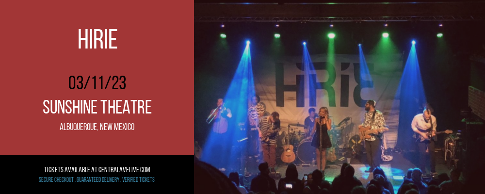 Hirie at Sunshine Theatre tickets Hirie at Sunshine Theatre