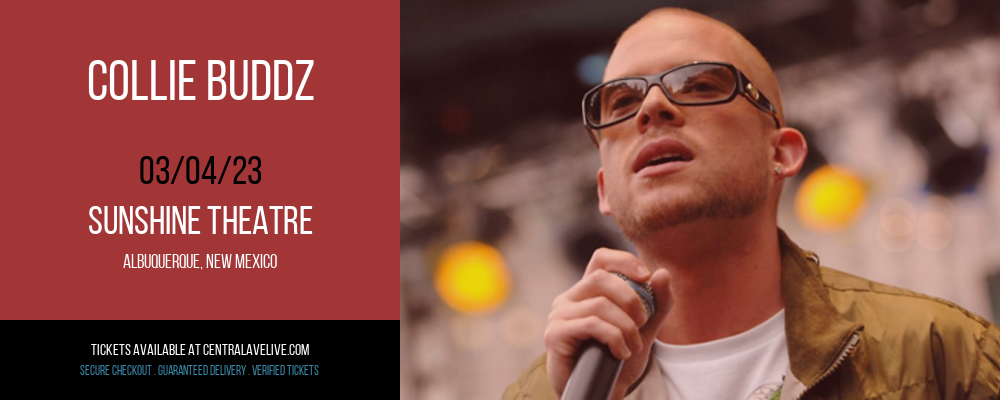 Collie Buddz at Sunshine Theatre tickets Collie Buddz at Sunshine Theatre