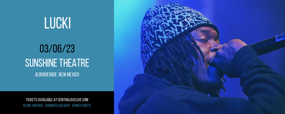Lucki at Sunshine Theatre tickets Lucki at Sunshine Theatre