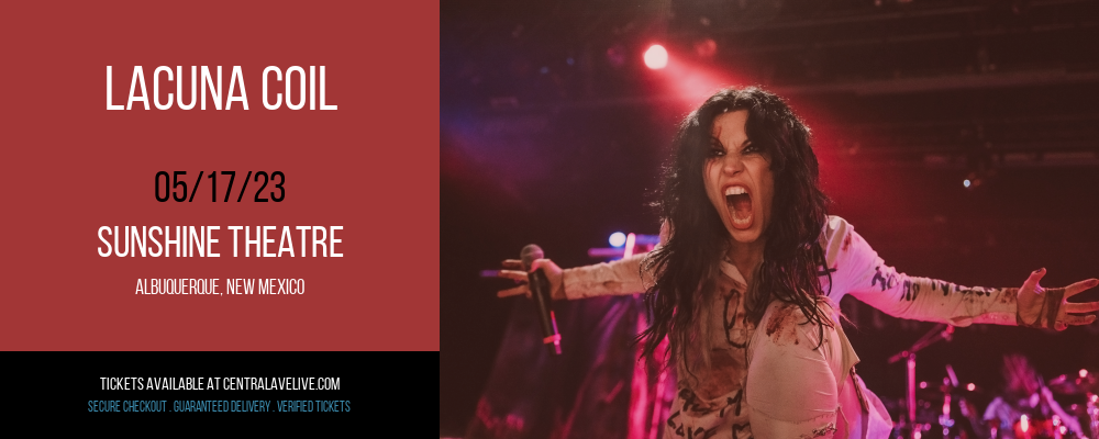 Lacuna Coil at Sunshine Theatre tickets Lacuna Coil at Sunshine Theatre