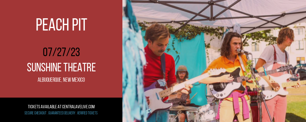 Peach Pit at Sunshine Theatre tickets Peach Pit at Sunshine Theatre