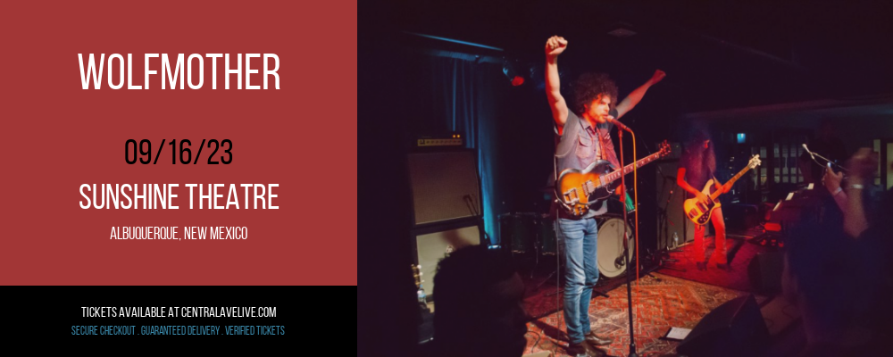 Wolfmother at Sunshine Theatre tickets Wolfmother at Sunshine Theatre