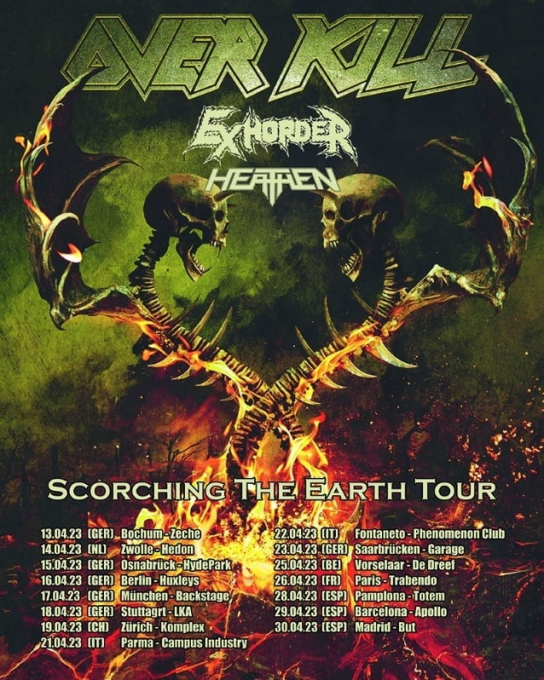 Overkill, Heathen & Exhorder at Sunshine Theatre