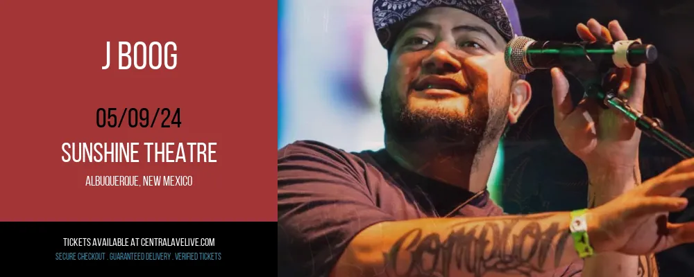 J Boog at Sunshine Theatre