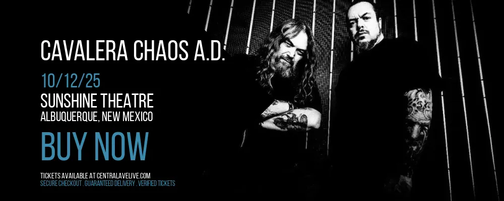 Cavalera Chaos A.D. at Sunshine Theatre