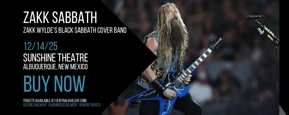 Zakk Sabbath - Zakk Wylde's Black Sabbath Cover Band at Sunshine Theatre