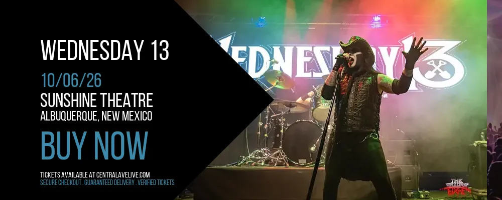 Wednesday 13 at Sunshine Theatre
